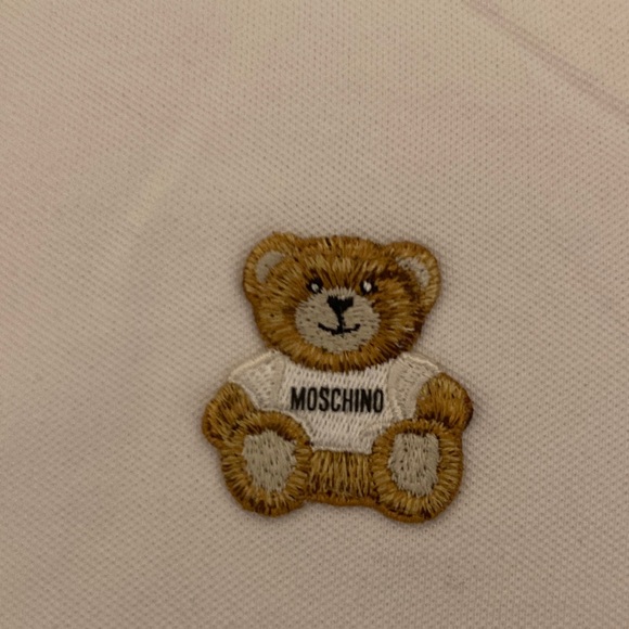 NWT Moschino Couture White Polo with Bear Embroidery - Picture 2 of 9